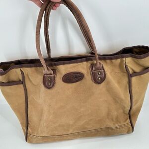 Frost River Vintage Canvas Tote Bag Made In USA FLAWED*